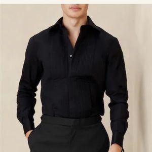 New banana republic tux shirt